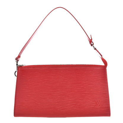 Louis Vuitton Epi Pochette Accessories 24 Castillan Red 1 of 10