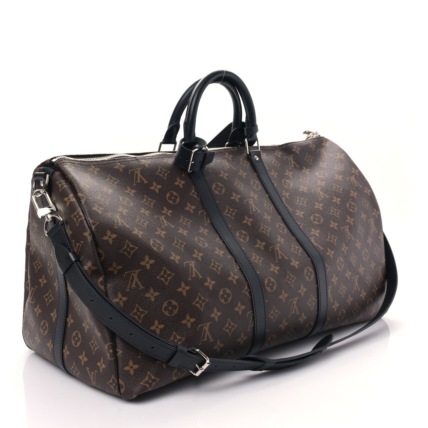Louis Vuitton Monogram Macassar Keepall Bandouliere 55 2 of 6