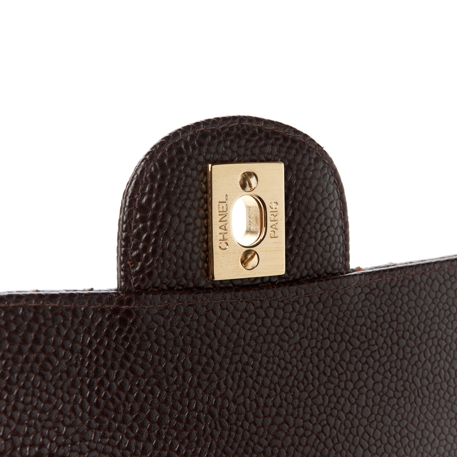 Chanel Caviar Quilted Jumbo Single Flap Brown 6 of 13