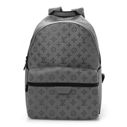 Louis Vuitton Calfskin Monogram Shadow Discovery Backpack Anthracite Gray 1 of 10