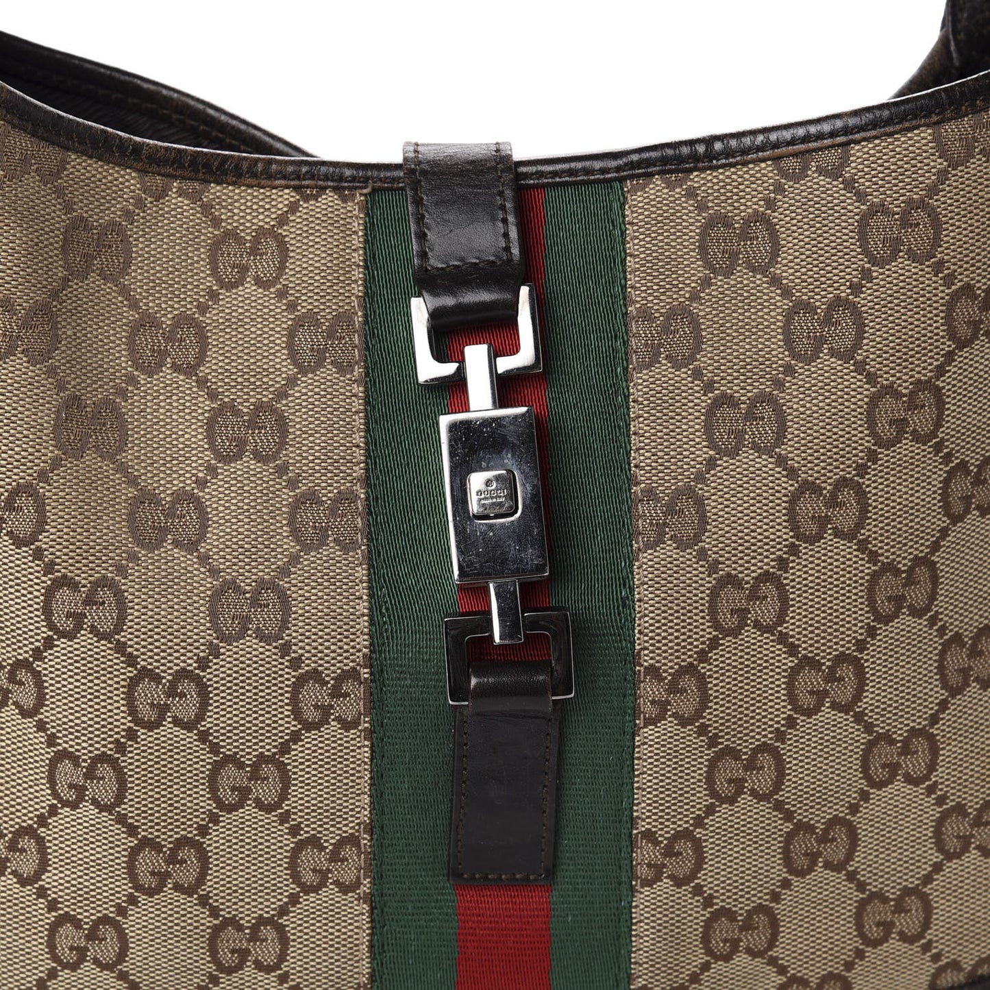 Monogram Web Jackie O Hobo Dark Brown
