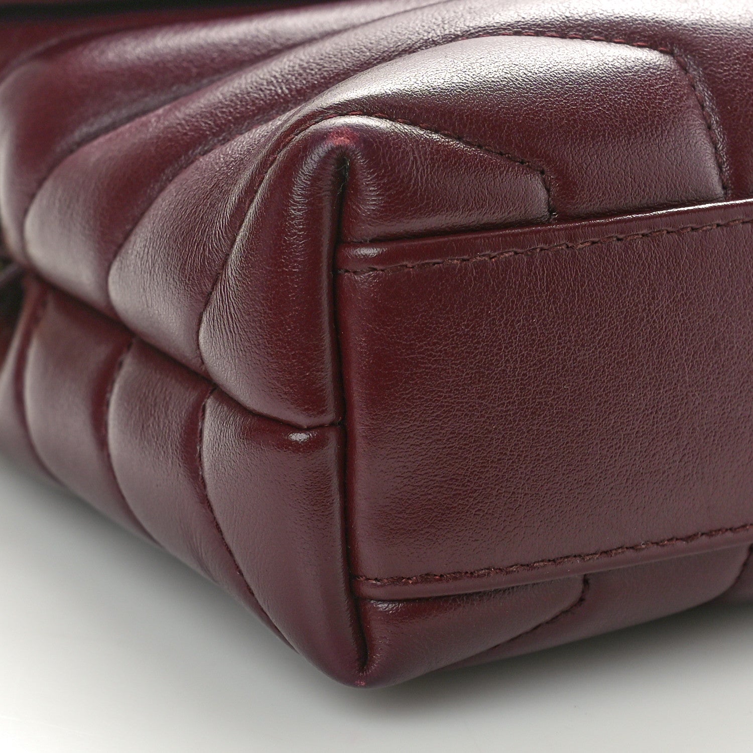 Saint Laurent Calfskin Y Quilted Monogram Toy Loulou Monogram Crossbody Bag Rouge Legion 10 of 12