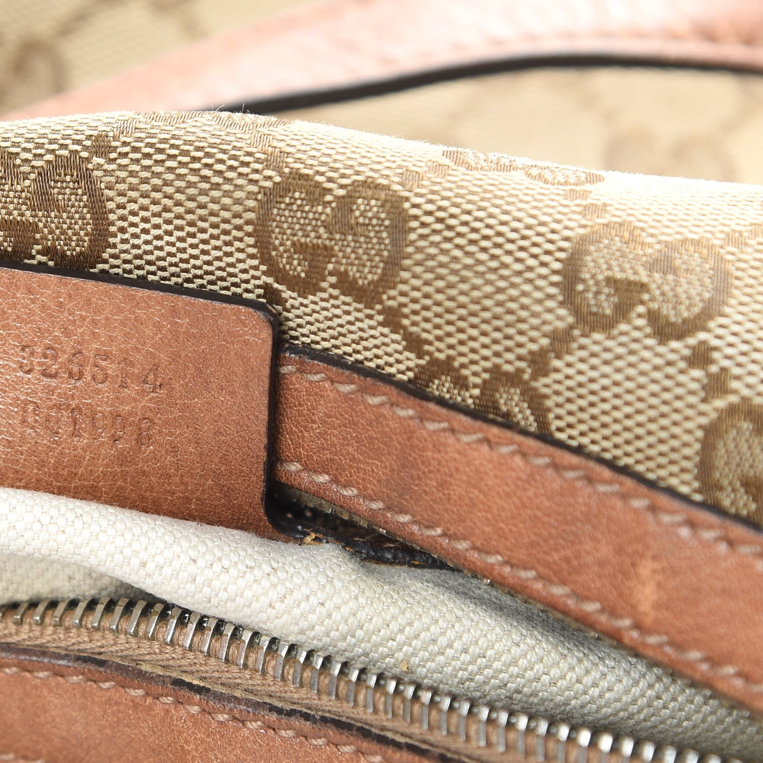 Gucci Monogram Old Libeccio Small Miss GG Hobo Beige Ebony Light Brown 7 of 19