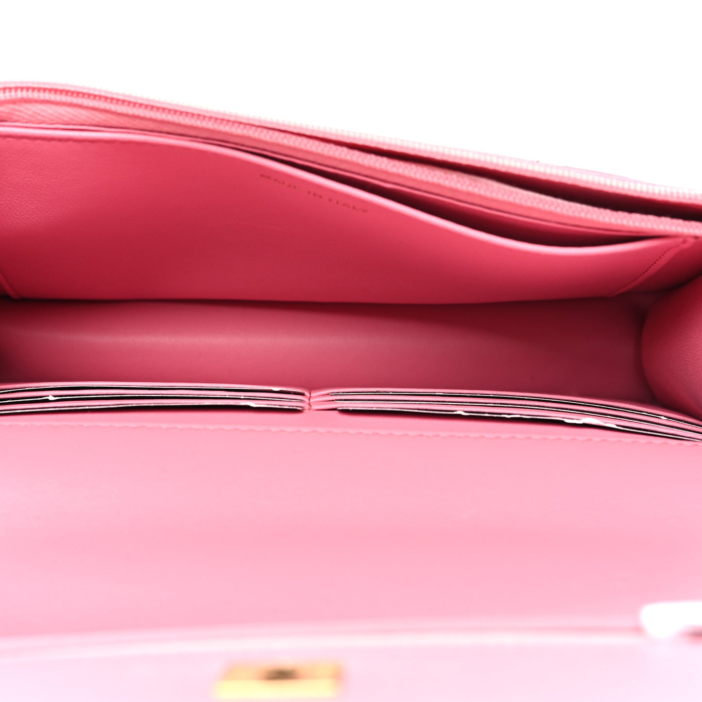 Lambskin Quilted Multicolor Top Handle Wallet On Chain WOC Light Pink