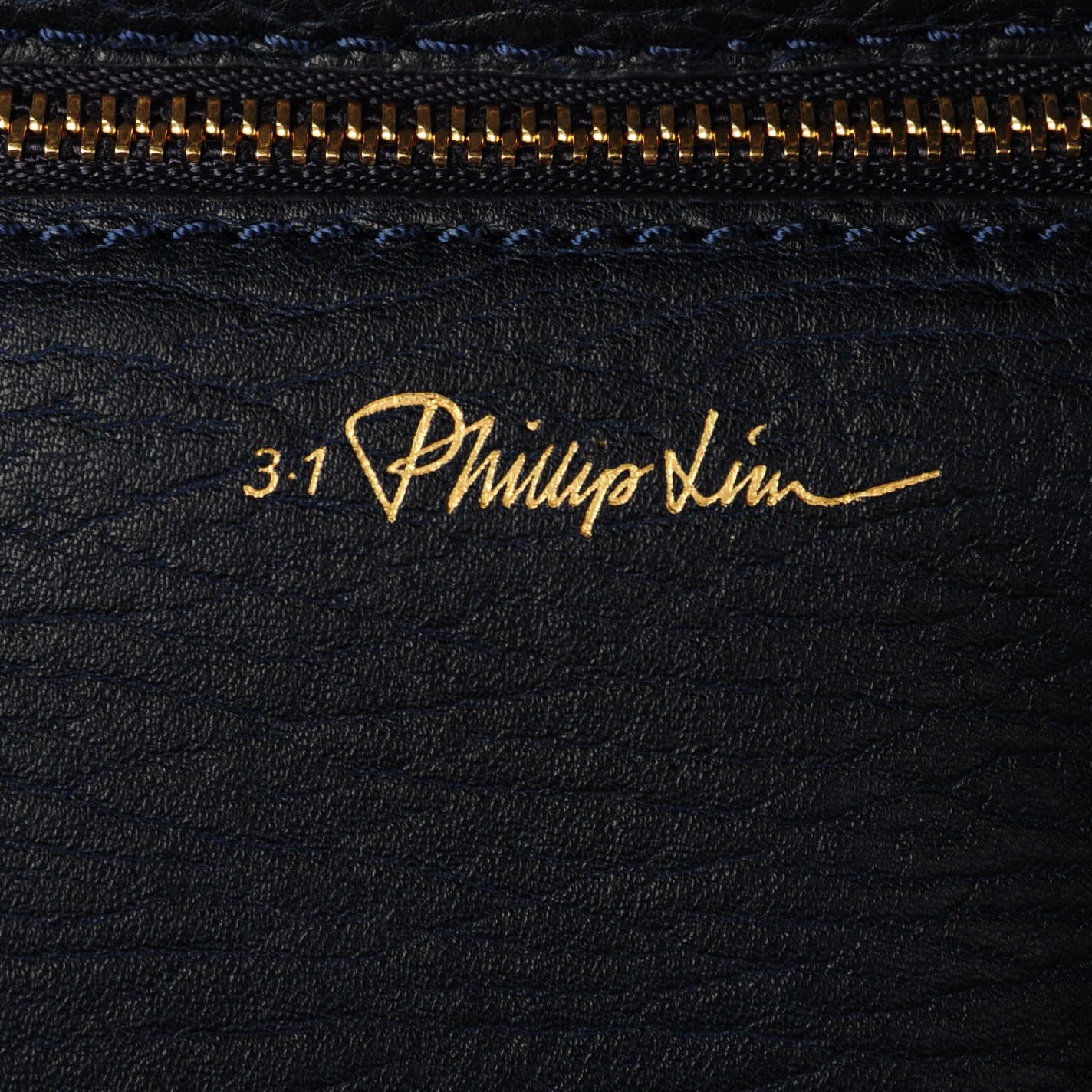 3.1 Phillip Lim 3.1 Textured Calfskin Mini Pashli Satchel Ink 6 of 8