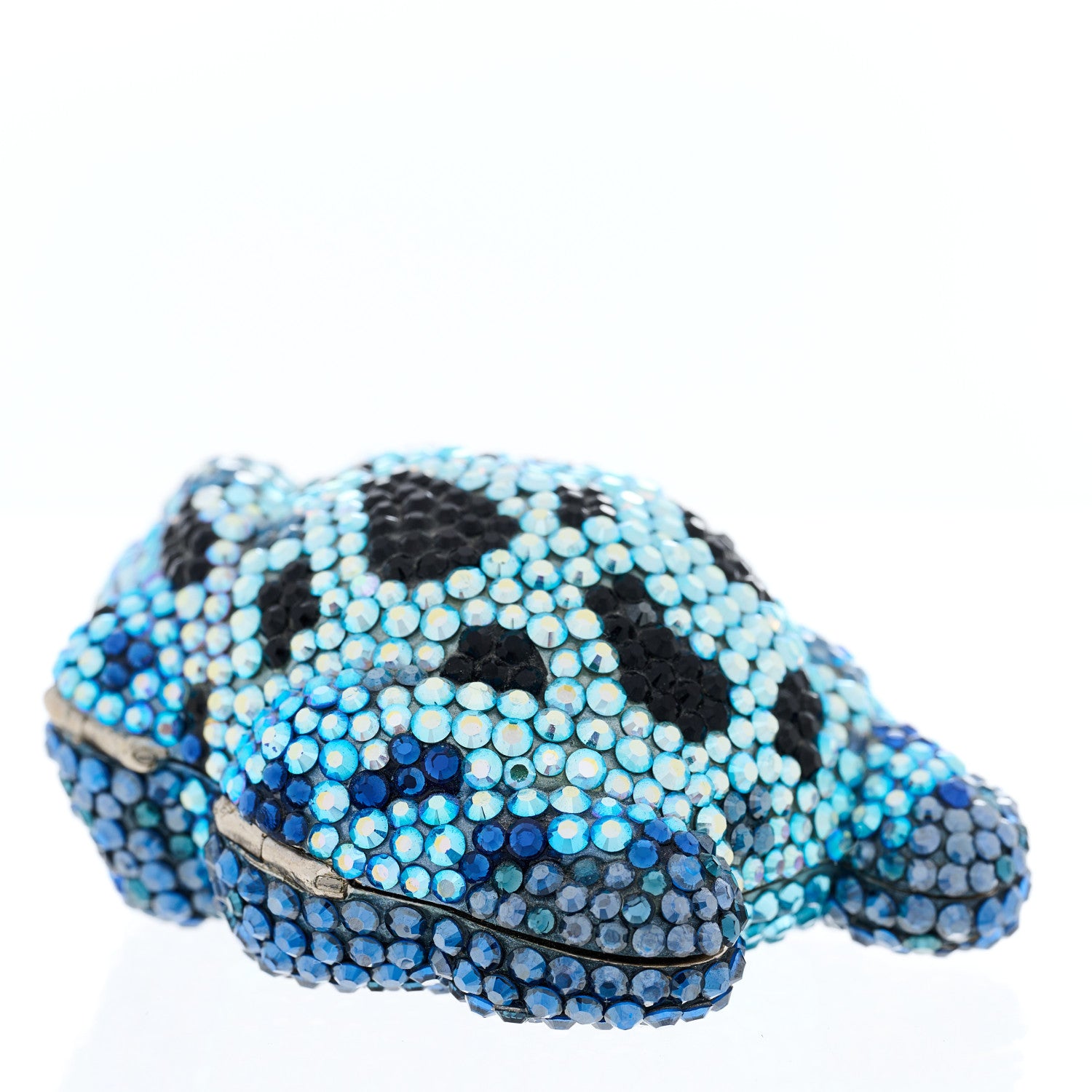 Judith Leiber Swarovski Crystal Frog Minaudiere Pill Box 3 of 9
