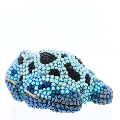 Judith Leiber Swarovski Crystal Frog Minaudiere Pill Box 3 of 9