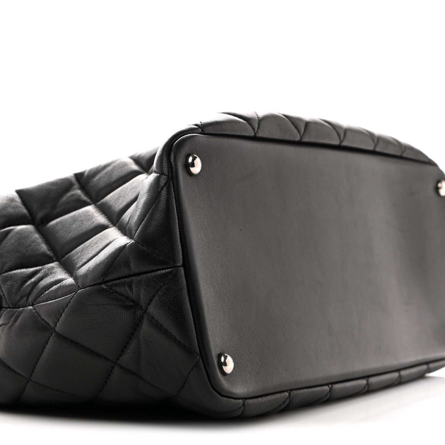 Chanel Lambskin Quilted Chic and Soft Shopping Tote Black 9 of 13