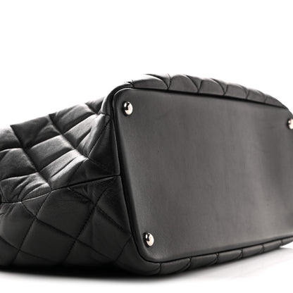 Chanel Lambskin Quilted Chic and Soft Shopping Tote Black 9 of 13
