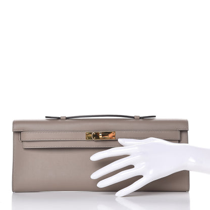 Hermes Swift Kelly Cut Clutch Pochette Gris Asphalt 2 of 8