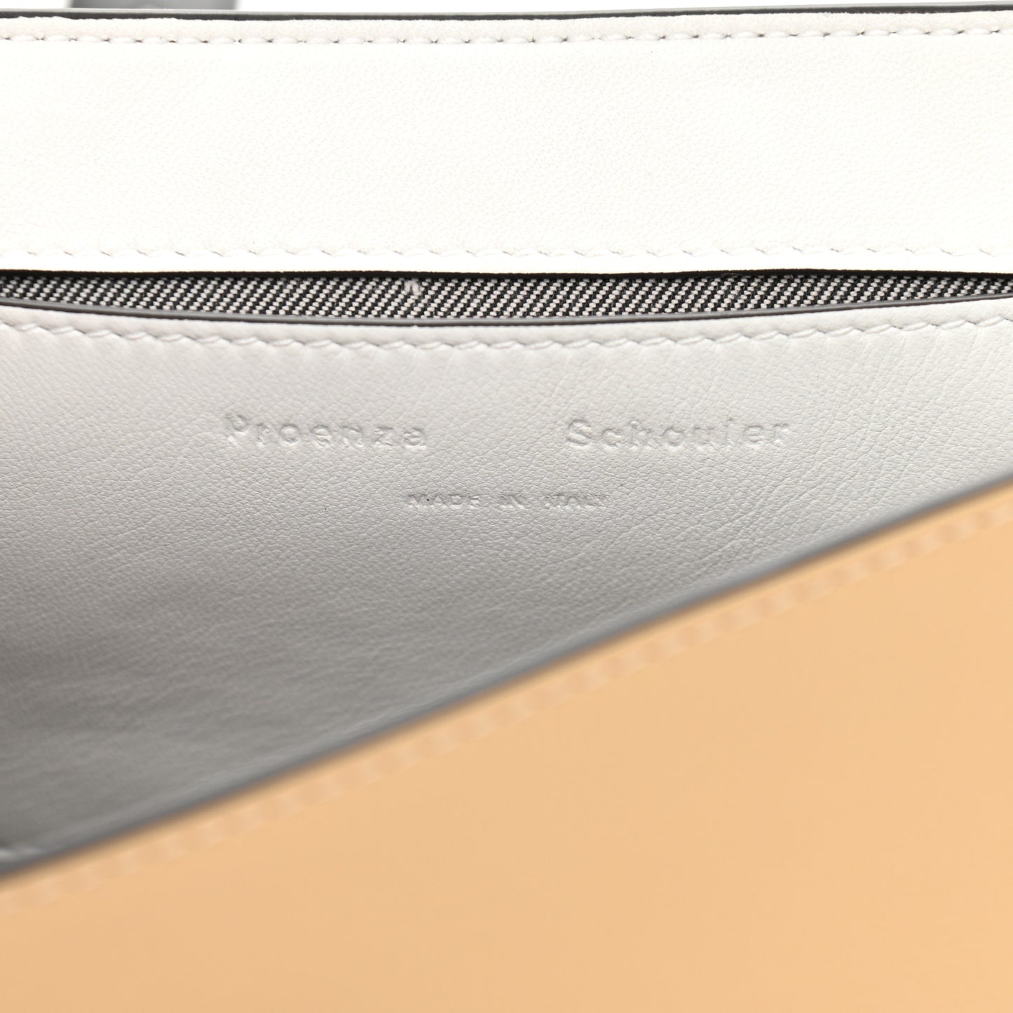 Lambskin Snakeskin Embossed PS1 Mini Pouch Messenger Black Sand