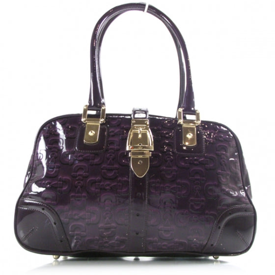 Gucci Patent Glam Boston Tote Bag Purple 1 of 11