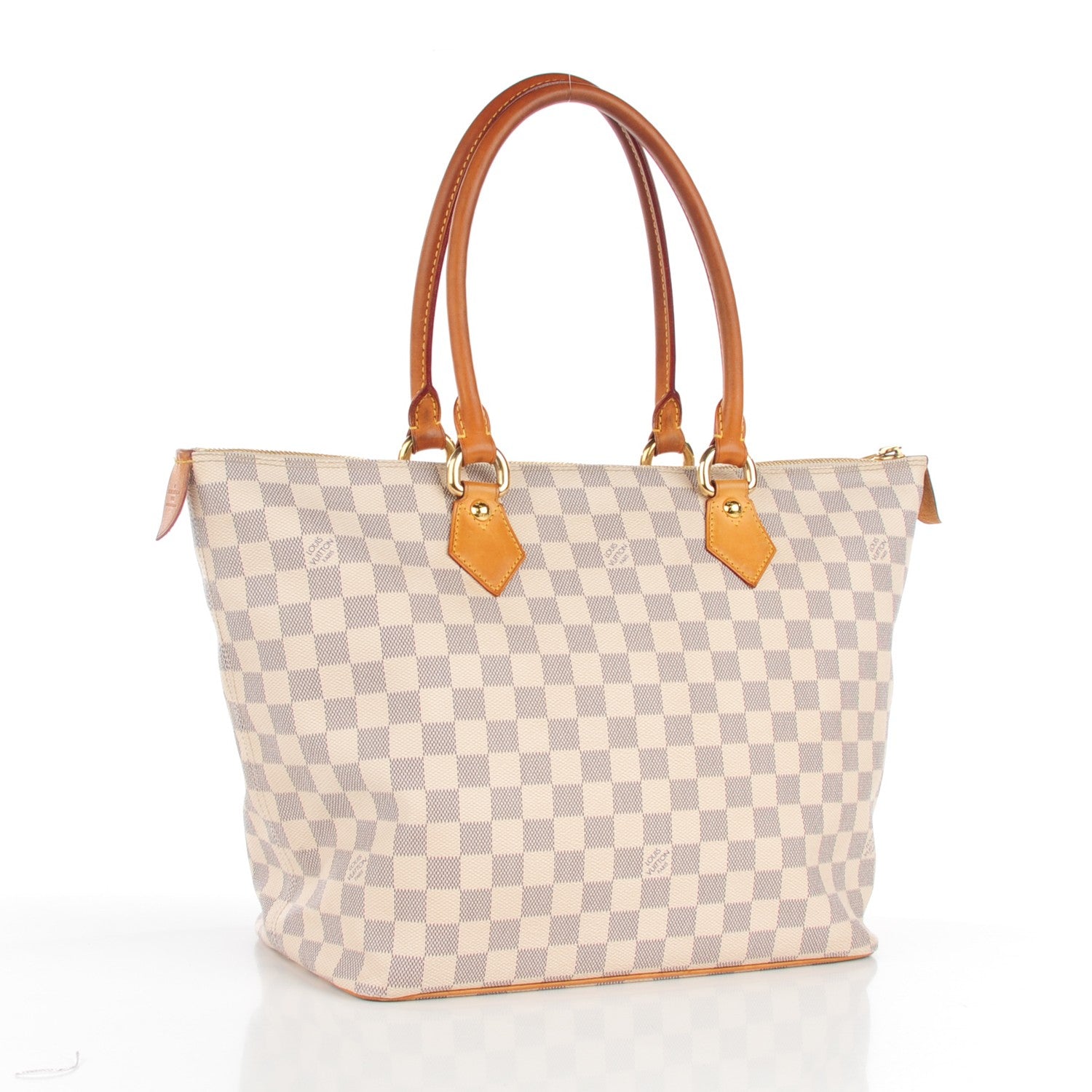 Louis Vuitton Damier Azur Saleya MM 3 of 8
