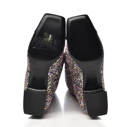 Chanel Glitter Patent Calfskin Cap Toe Fantasy High Boots 36.5 Multicolor Black 5 of 10
