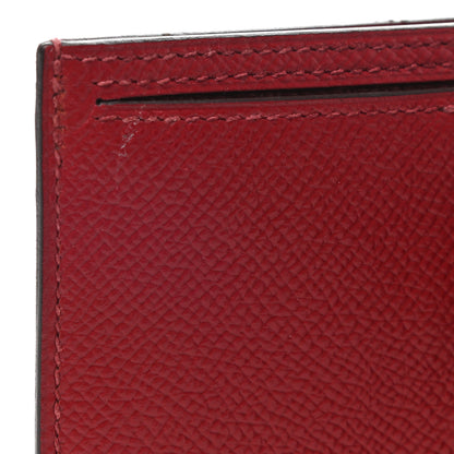 Hermes Epsom Bearn Compact Wallet Rouge Grenat 7 of 10