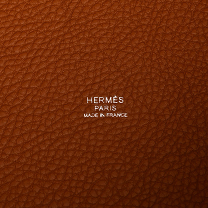 Hermes Taurillon Clemence Picotin Lock 22 MM Gold 6 of 11