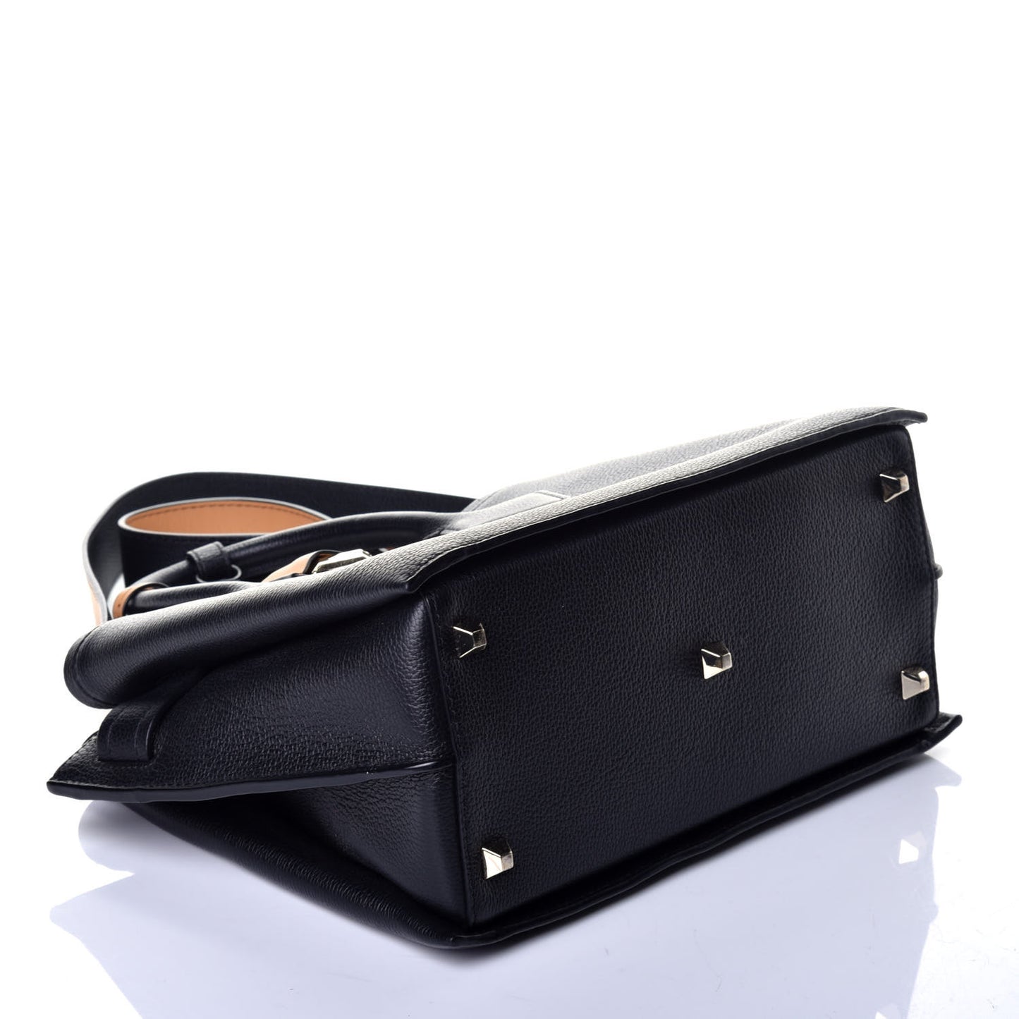 Grained Calfskin Park Avenue Medium Neo Milla Tote Black