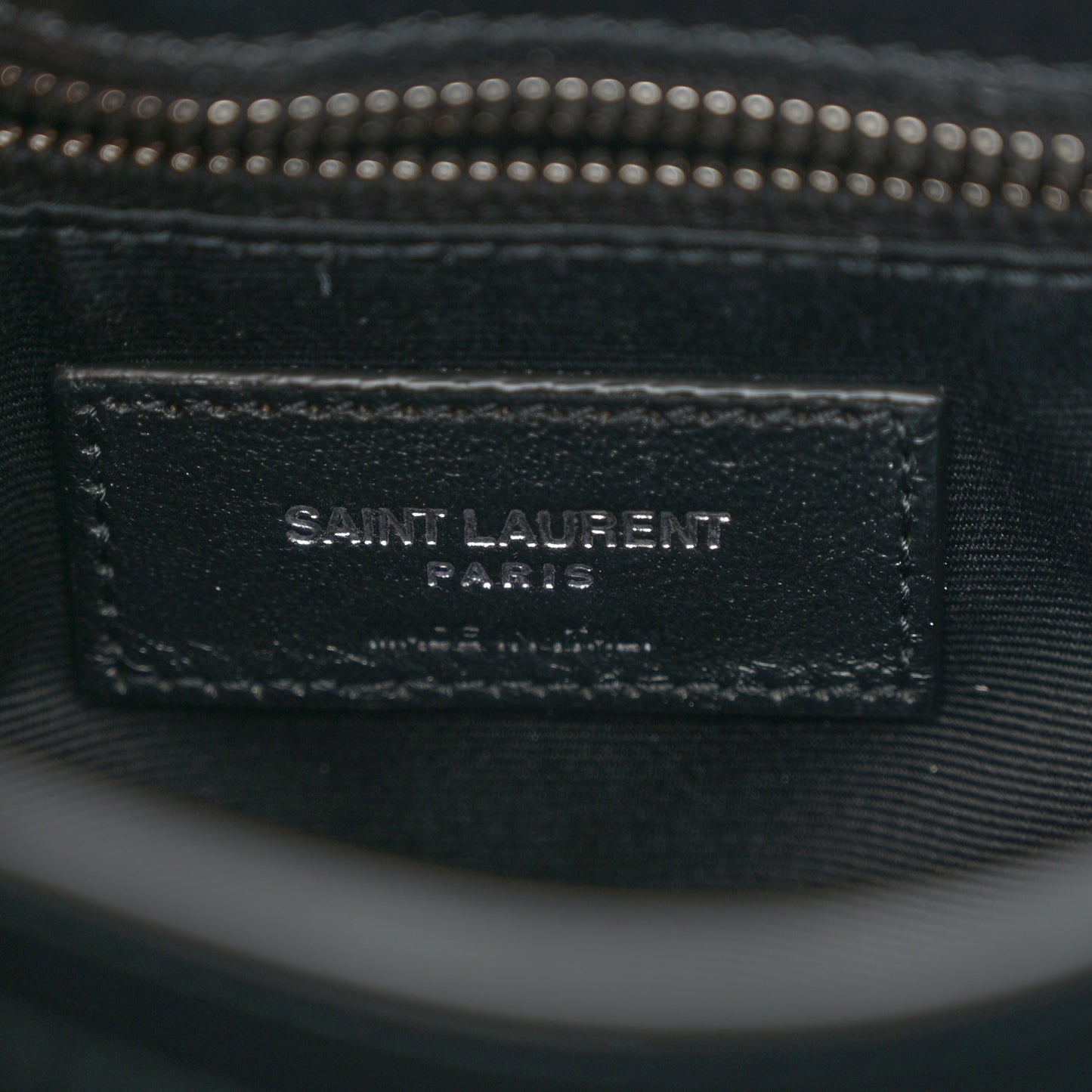 Calfskin Y Quilted Monogram Toy Loulou Crossbody Bag Black