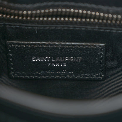 Saint Laurent Calfskin Y Quilted Monogram Toy Loulou Crossbody Bag Black 5 of 10