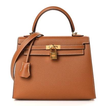 Hermes Epsom Kelly Sellier 25 Gold 1 of 9