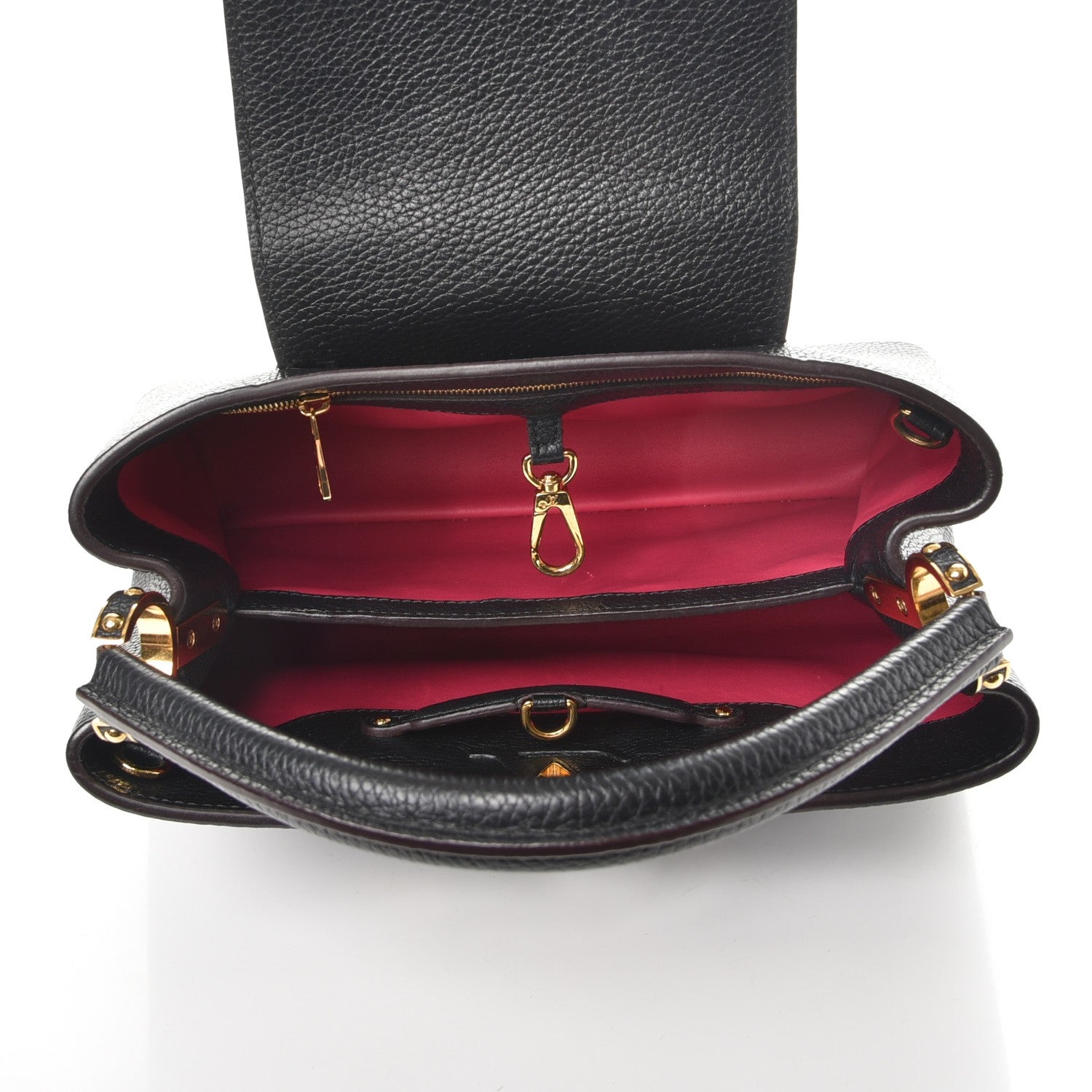 Louis Vuitton Taurillon Capucines PM Black 5 of 7