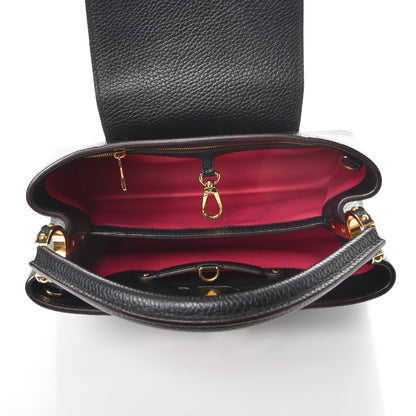 Louis Vuitton Taurillon Capucines PM Black 5 of 7