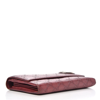 Gucci Guccissima Lovely Heart Continental Wallet Red 4 of 10