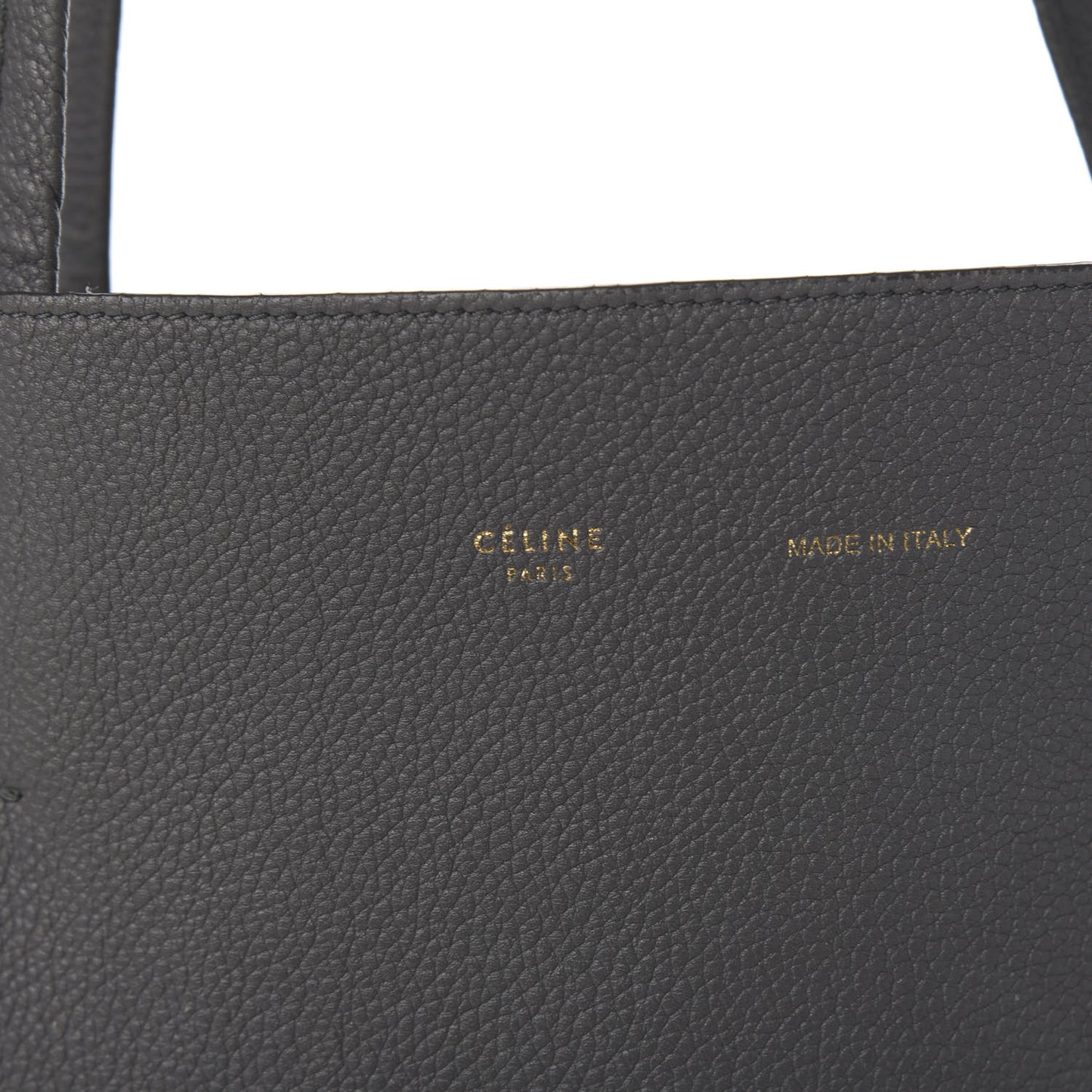 Soft Grained Calfskin Small Belt Cabas Phantom Medium Grey