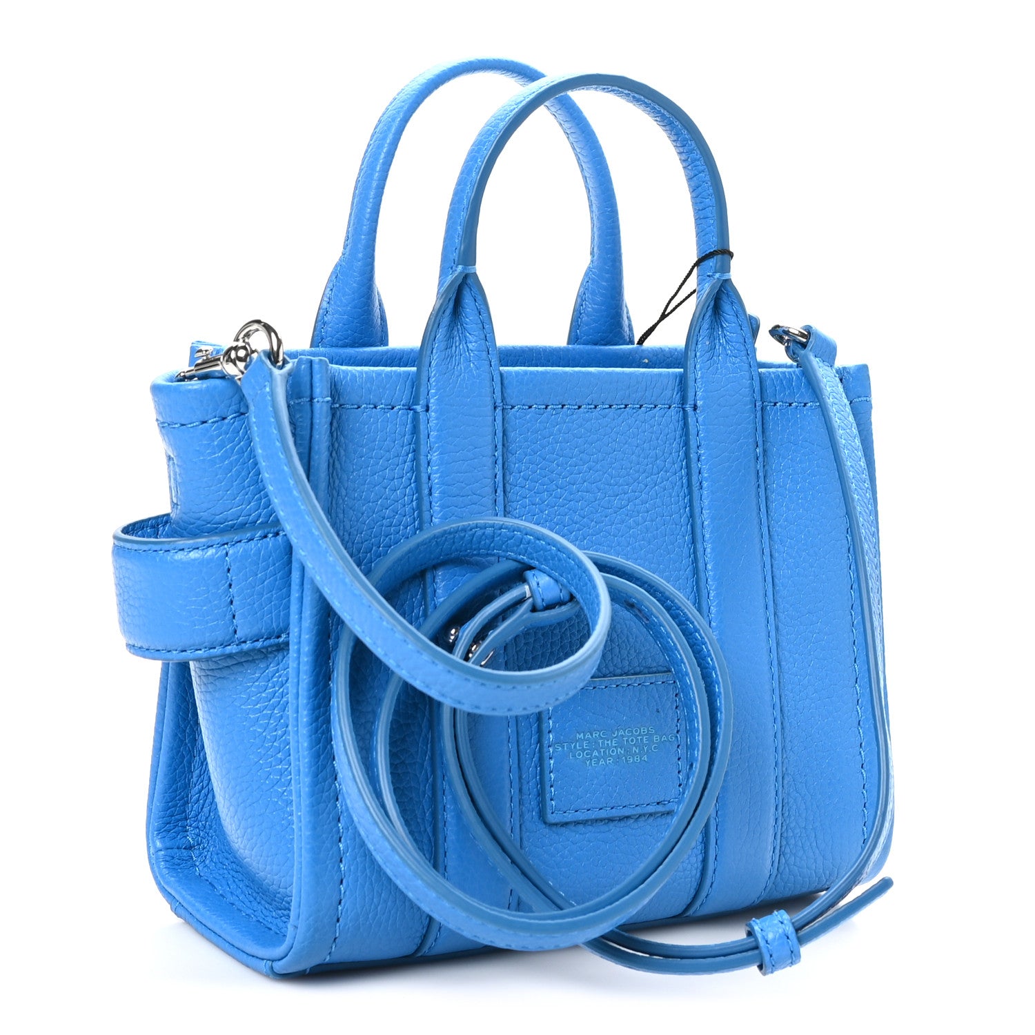 Marc Jacobs Grained Calfskin Mini The Tote Bag Scuba 3 of 8