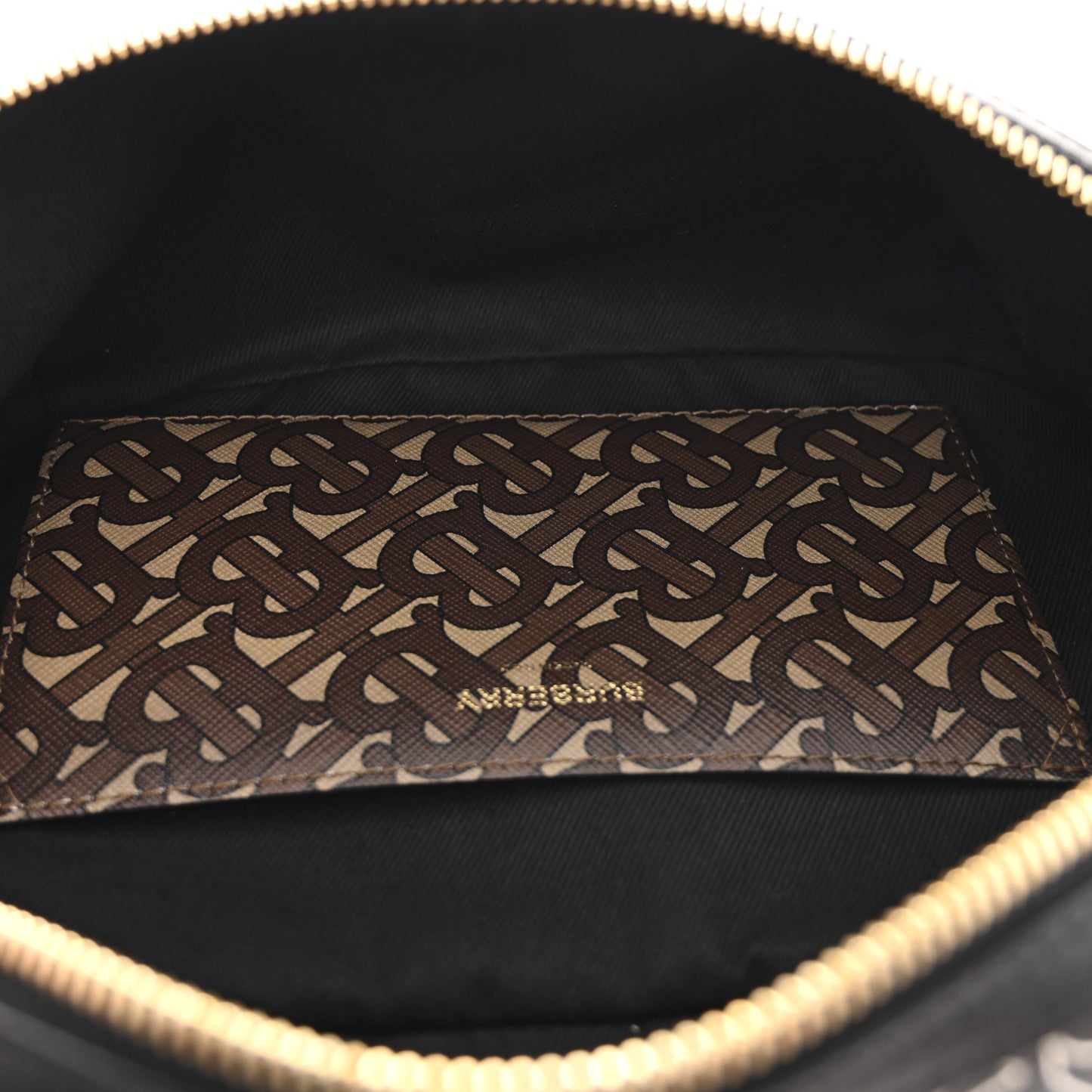 E-Canvas Monogram Stripe Medium Sonny Bum Bag Bridle Brown