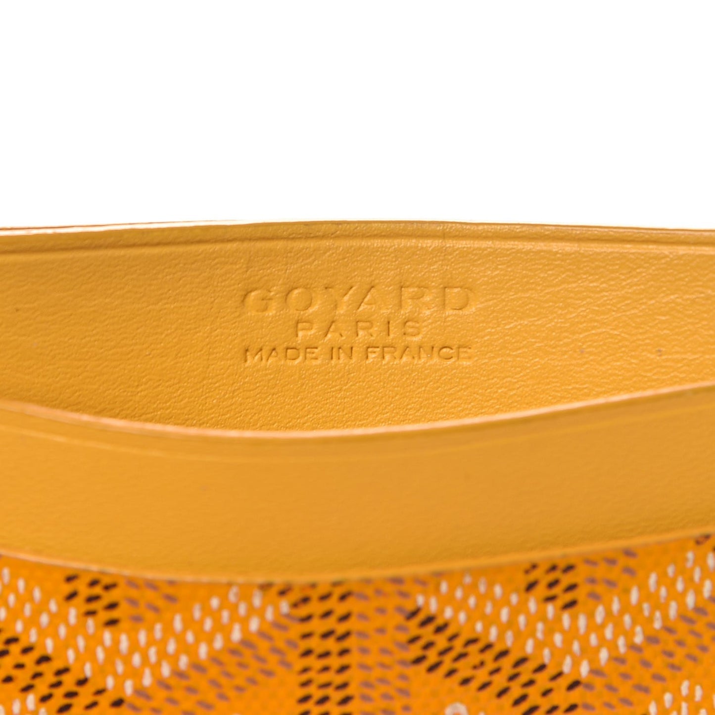Goyardine Saint Sulpice Card Holder Yellow