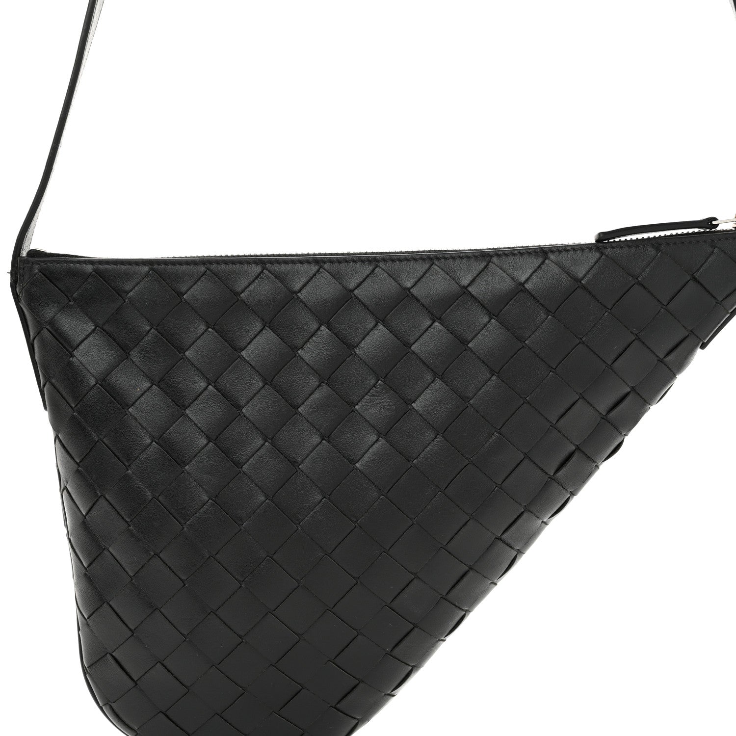 Bottega Veneta Calfskin Intrecciato Small Virgule Black 8 of 10