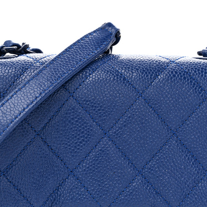 Chanel Caviar Quilted Incognito Mini Square Flap Dark Blue 8 of 13