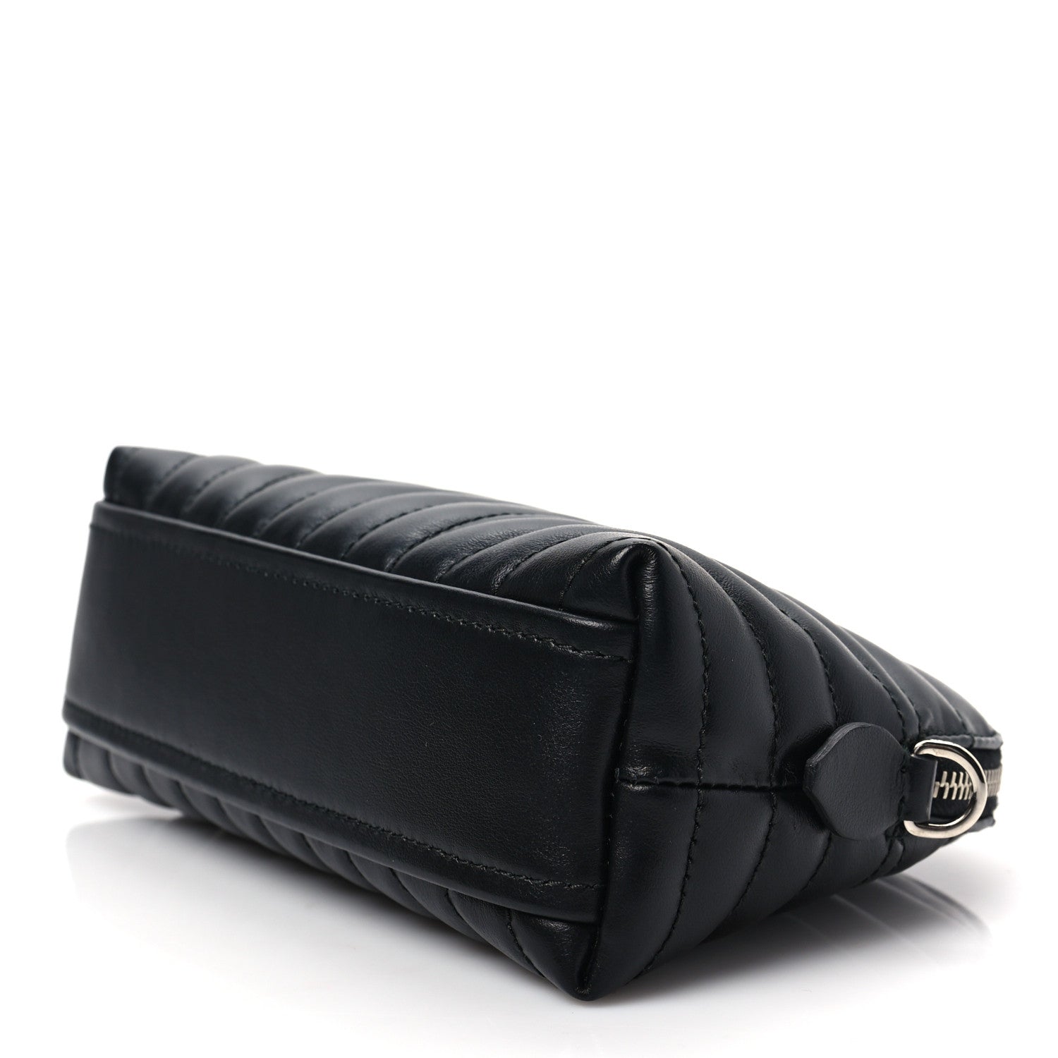 Prada Soft Calfskin Diagramme Wristlet Pouch Bag Black 7 of 7