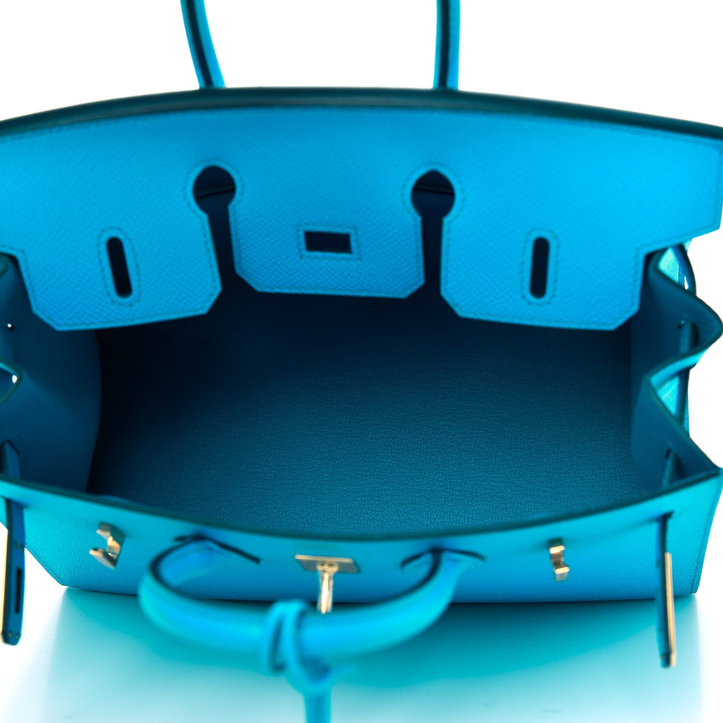 Epsom Birkin Sellier 25 Bleu Frida
