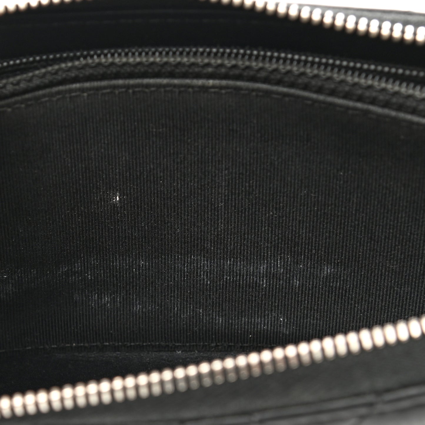 Caviar Quilted Medium Zip Around Wallet Black