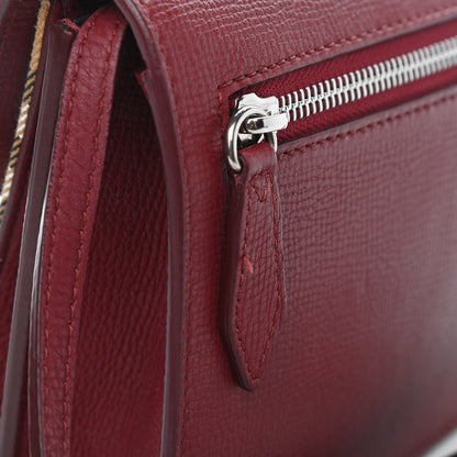 Burberry Derby Calfskin House Check Mini Macken Crossbody Bag Russet Red 10 of 10