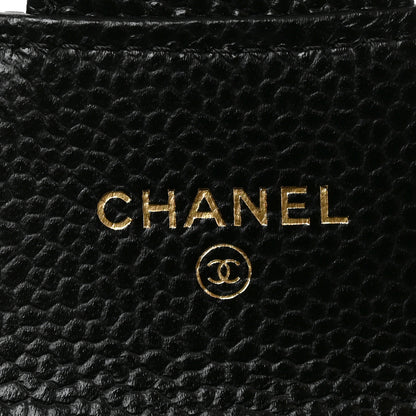 Chanel Caviar Quilted Flap Card Holder Wallet Black 6 of 8