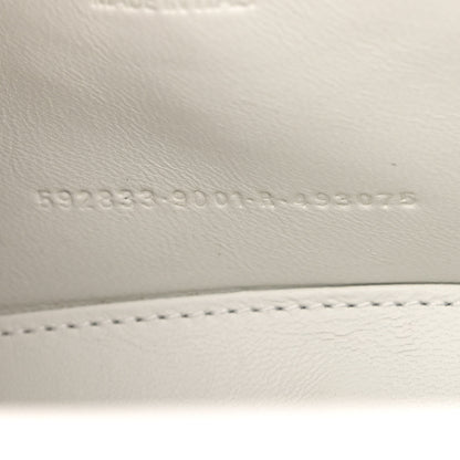 Balenciaga Shiny Box Calfskin Strass Hourglass Top Handle Bag XS White 8 of 16
