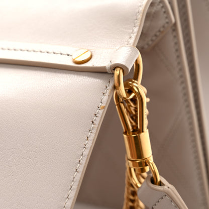 Givenchy Goatskin Quilted Medium GV3 Shoulder Bag Beige 9 of 10