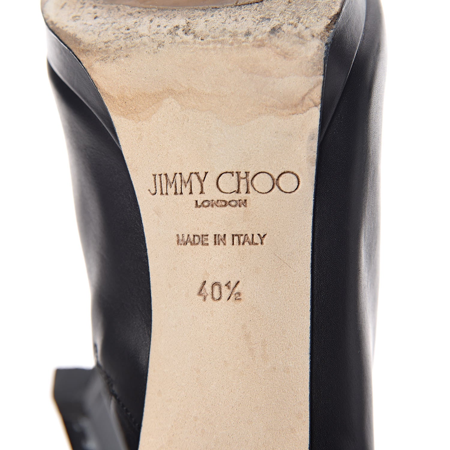 Jimmy Choo Shiny Grainy Lambskin Lindsey 100 Ankle Boots 40.5 Black 6 of 11