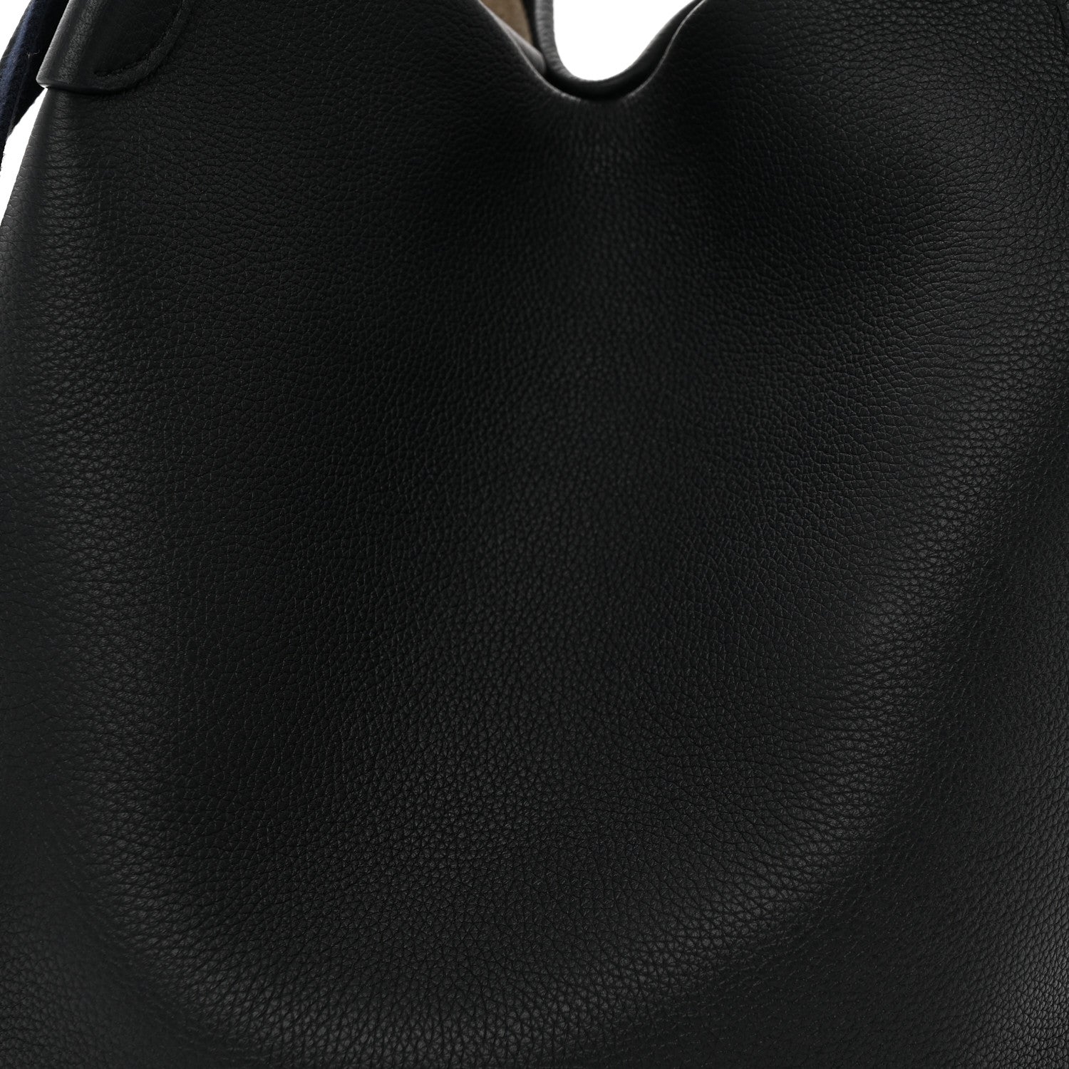 Loro Piana Grained Calfskin Large Bale Bag Navy Blue 8 of 10