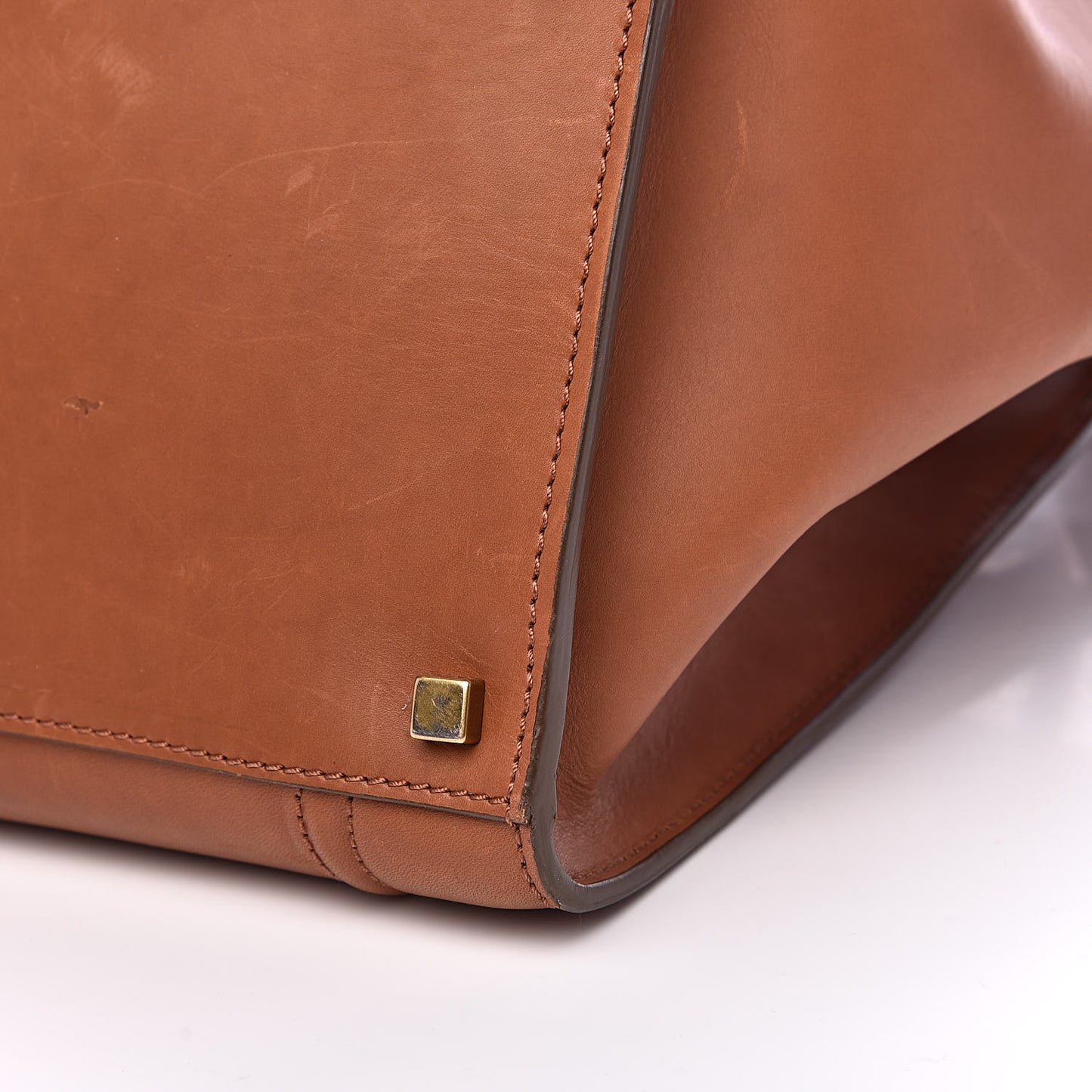 Natural Calfskin Medium Phantom Luggage Tan