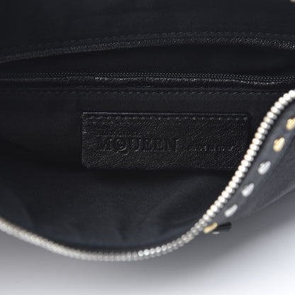 Alexander McQueen Calfskin Studded De Manta Clutch Black 6 of 7