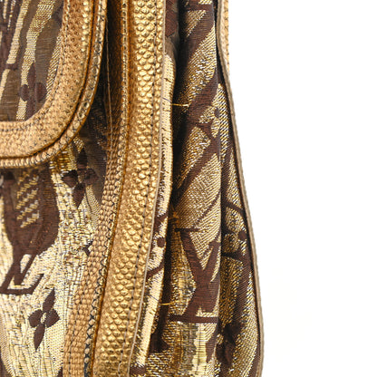 Louis Vuitton Monogram Brocade Thalie Clutch Gold 22 of 22