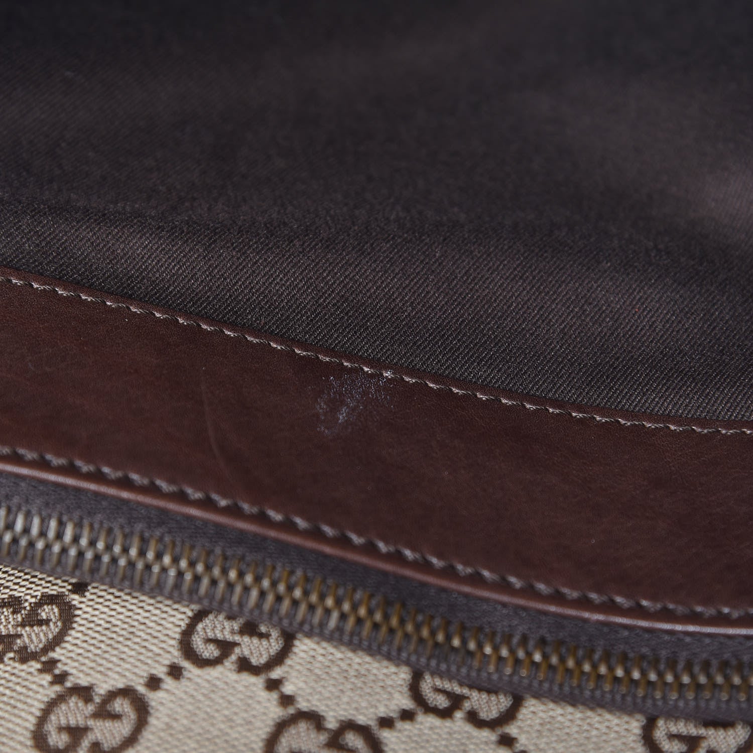 Gucci Monogram Woven Shoulder Bag Brown 9 of 18