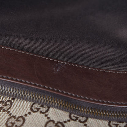 Gucci Monogram Woven Shoulder Bag Brown 9 of 18