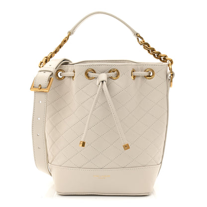 Saint Laurent Lambskin Quilted Small Emmanuelle Bucket Bag Antique Vintage 1 of 7