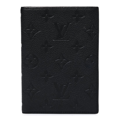 Louis Vuitton Empreinte Monogram Passport Cover Black 1 of 6