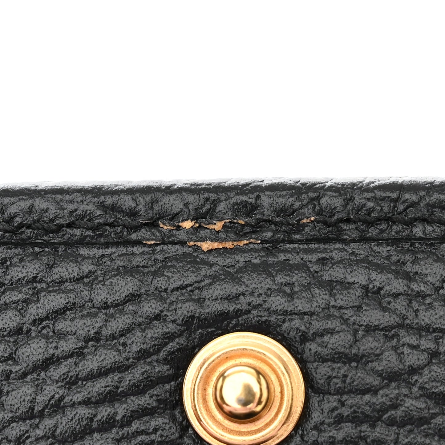Calfskin Mini GG Marmont Chain Wallet Black